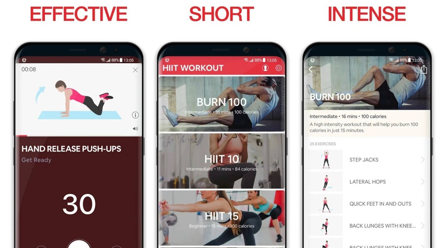 Con esta app puedes entrenar con ejercicios HIIT. (Cortesía)