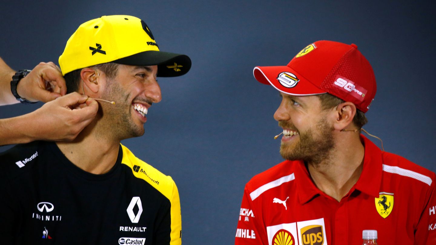 Daniel Ricciardo fue el primer compañero de equipo que batió en duelo directo a Vettel (EFE)