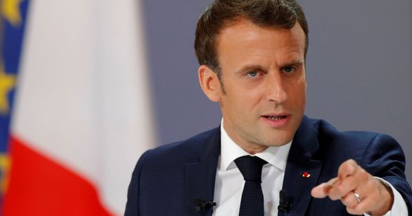 Foto: Emmanuel Macron durante una conferencia de prensa en el Elíseo. (Reuters)