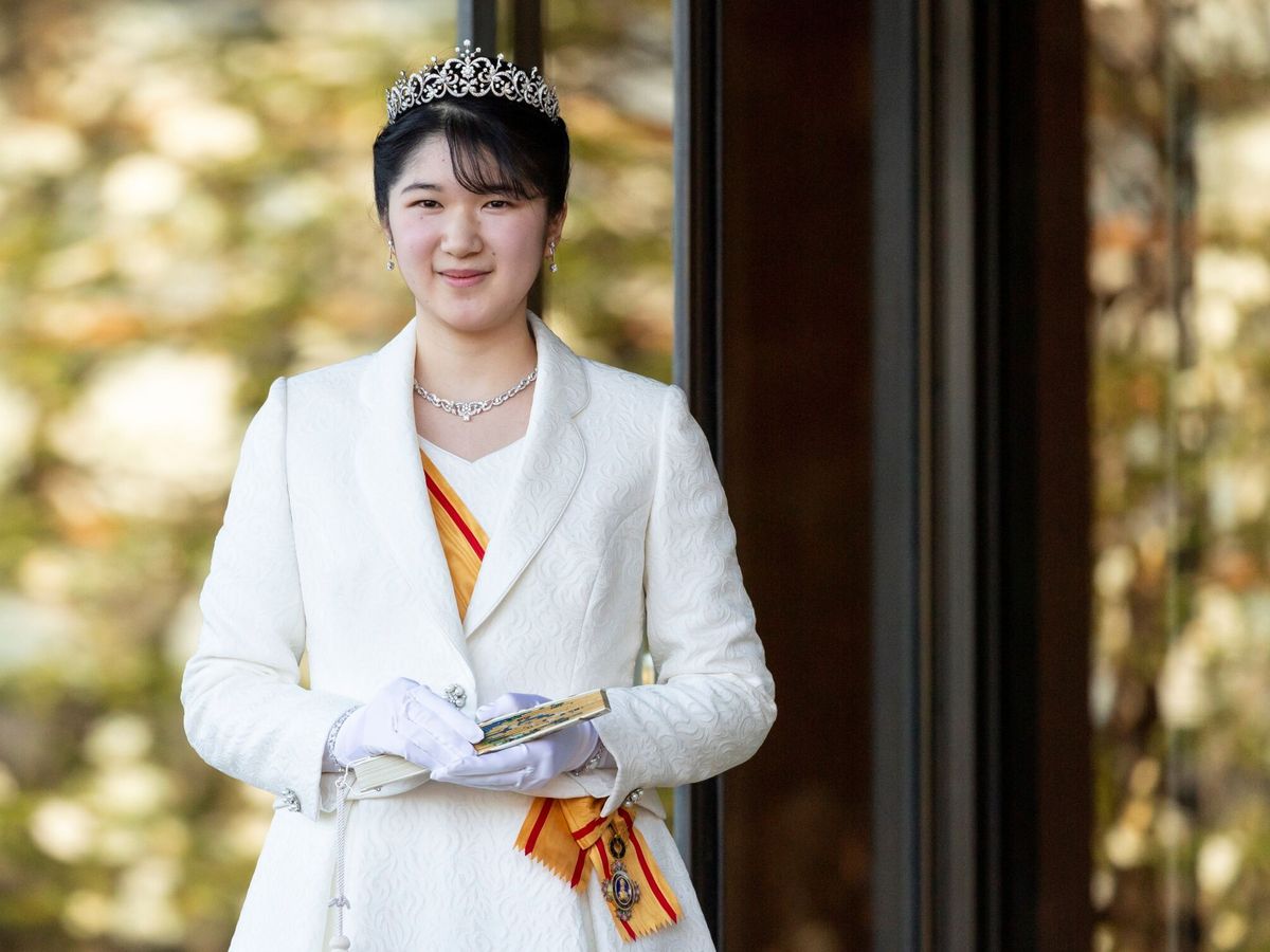 Foto: La princesa Aiko, celebrando su mayoría de edad en el Palacio Imperial de Tokyo. (EFE EPA Yuichi Yamazaki)