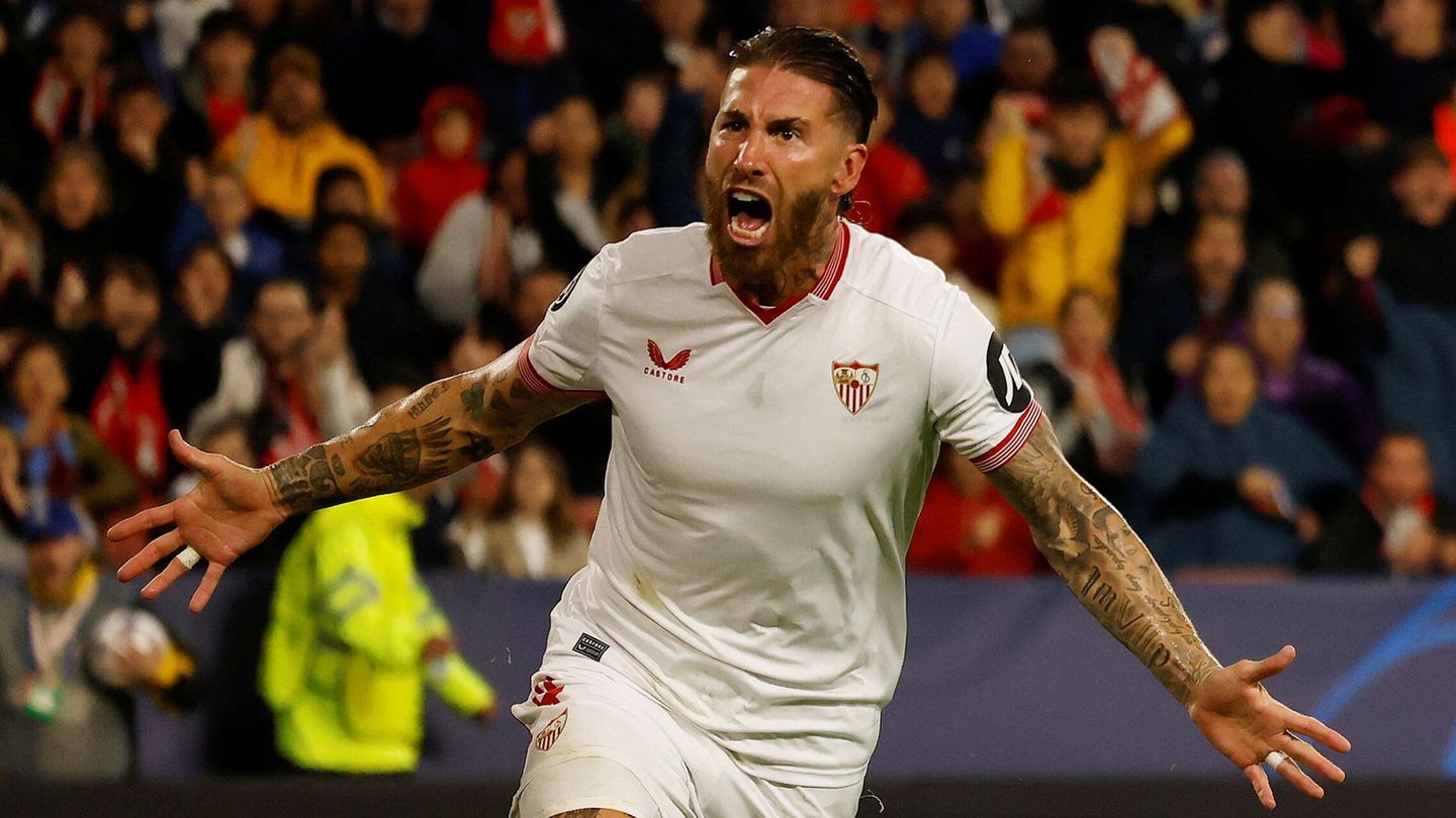 Ramos marcó el primer gol del Sevilla. (Reuters/Marcelo del Pozo)