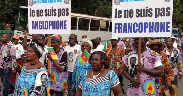Foto: Protestas contra el movimiento separatista de las regiones anglófonas camerunesas, en la ciudad francófona de Duala, Camerún, el 1 de octubre de 2017. (Reuters)