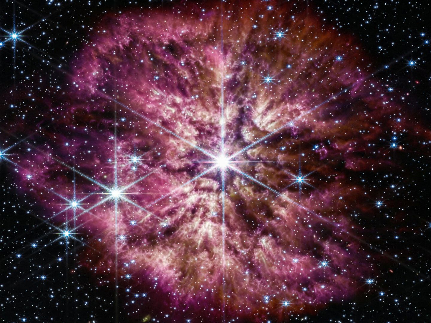 Las primeras fases de una supernova capturadas por el James Webb. (NASA-ESA) 