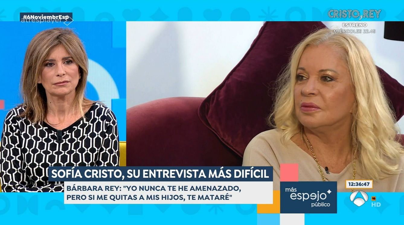Bárbara Rey, entrevistada en 'Espejo público' por su hija. (Antena 3)