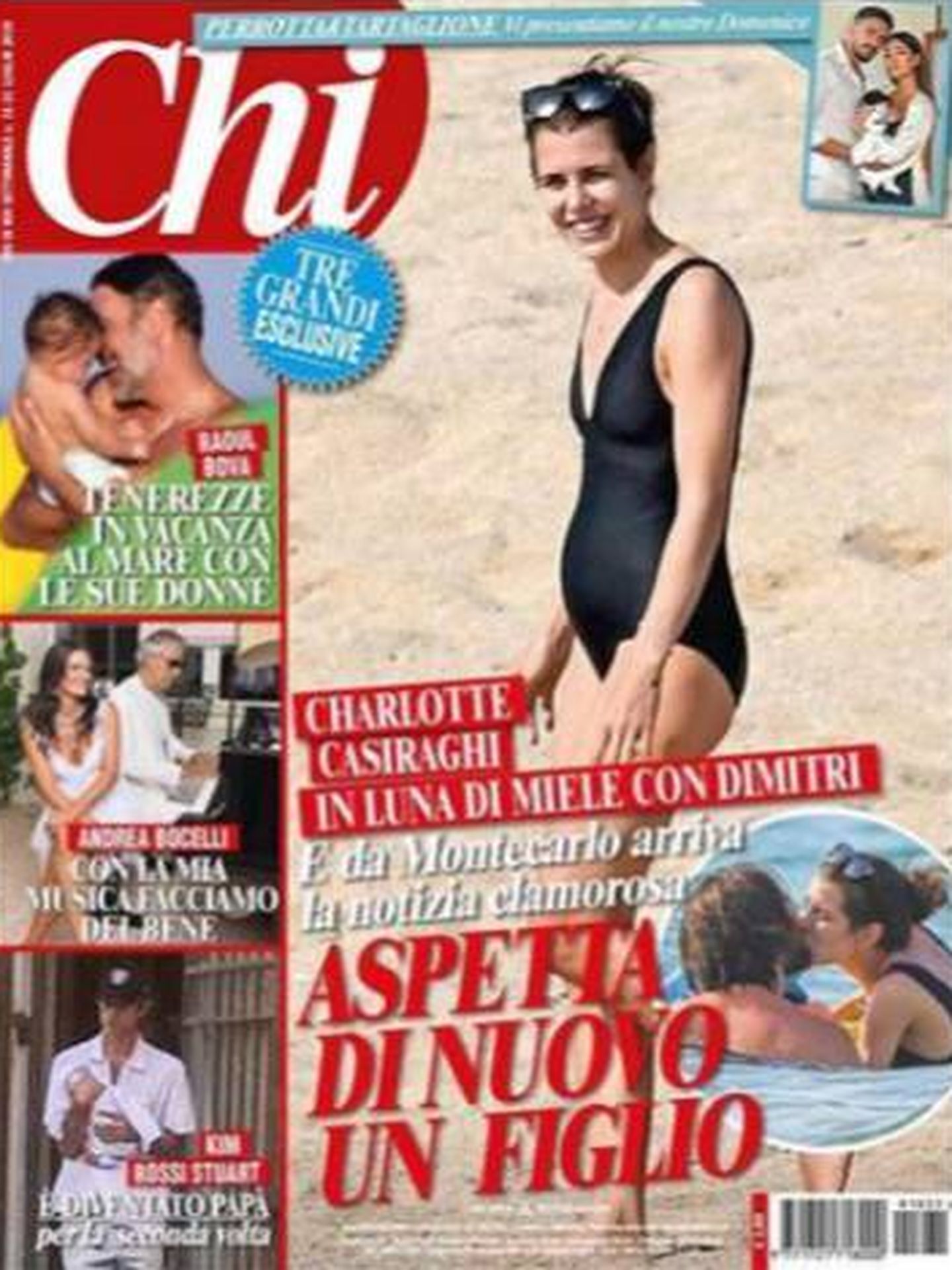 Carlota y su posible embarazo, el año pasado en la Pprtada de la revista italiana 'Chi'. 