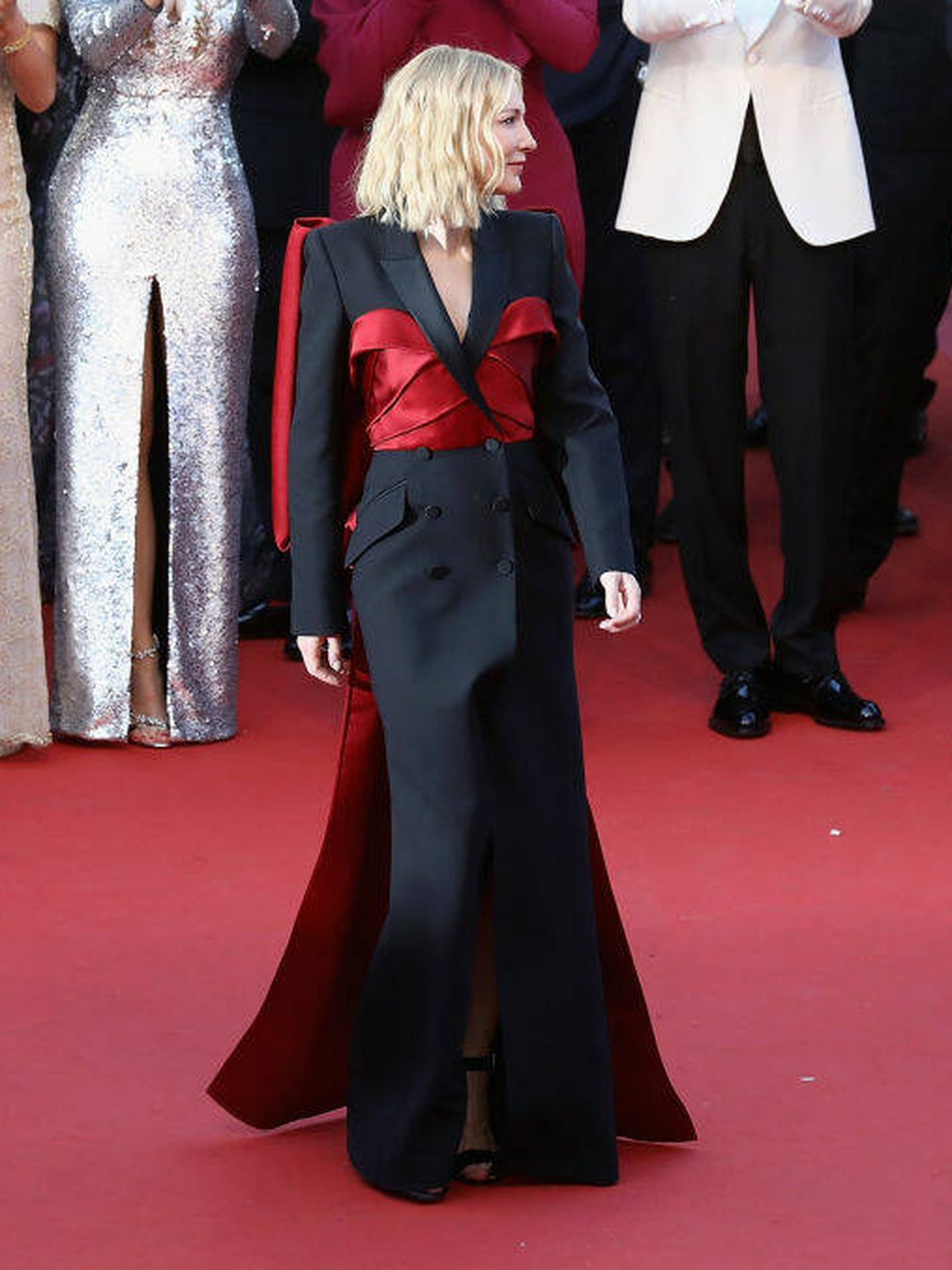Cate Blanchett, en la alfombra roja del Festival de Cannes 2018. (Getty)