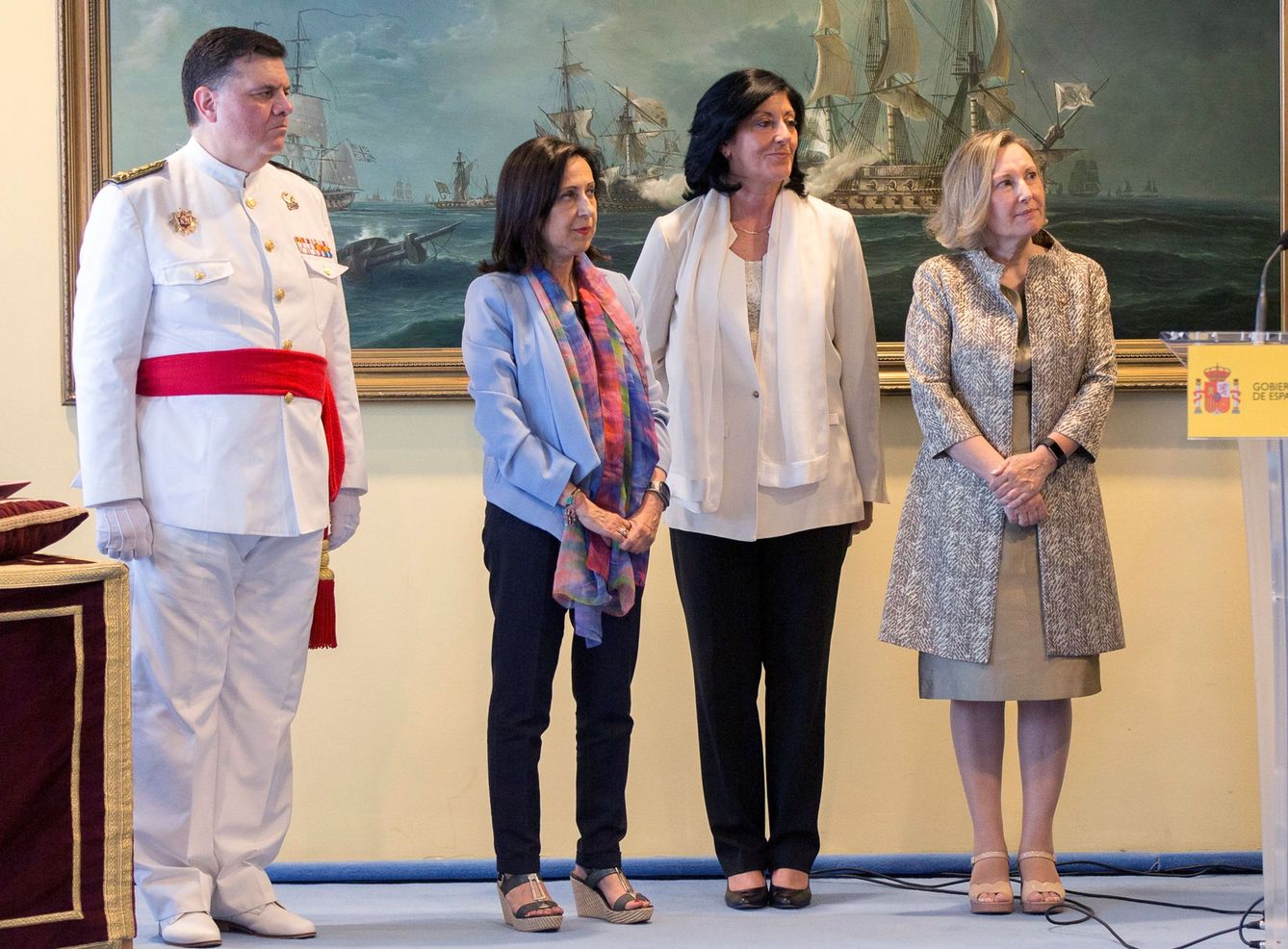 Toma de posesión de Esperanza Casteleiro, actual jefa de Gabinete de la ministra de Defensa, Margarita Robles.(EFE)