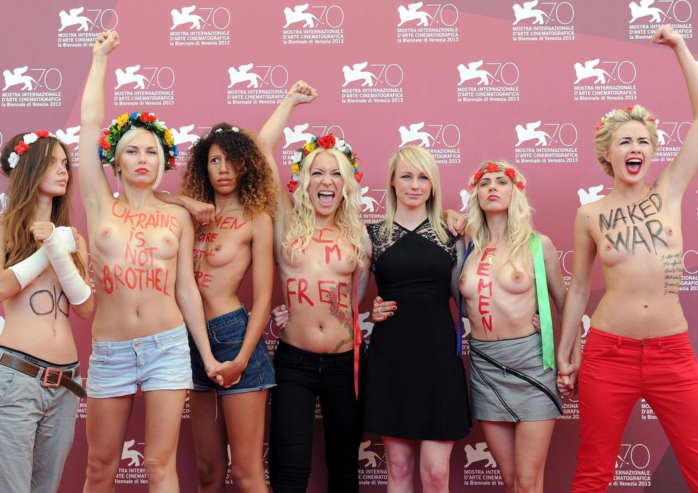 Foto: Protesta de Femen en Venecia