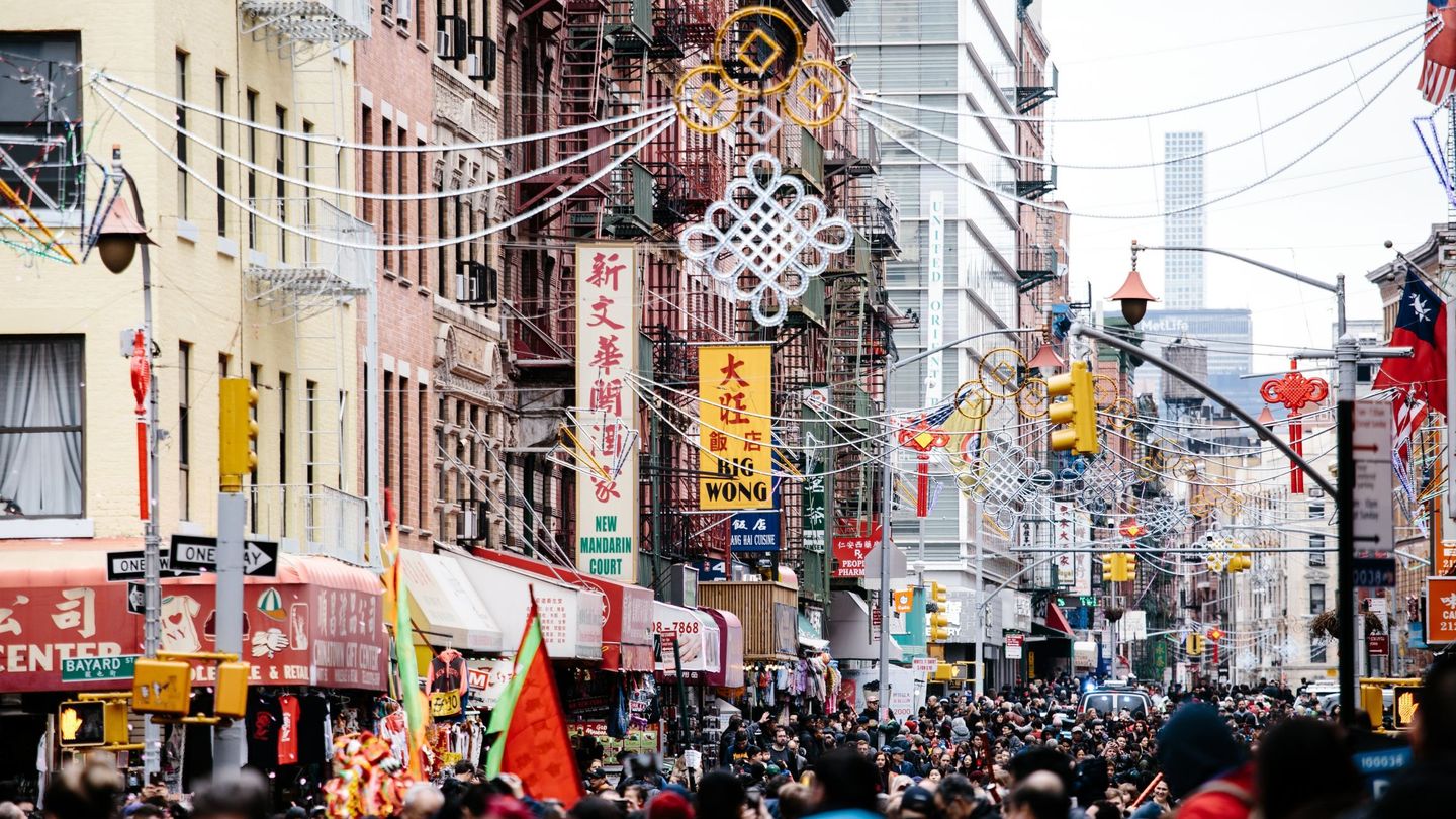 El Año Nuevo Chino de 2018 en Chinatown, barrio de Nueva York (Reuters)
