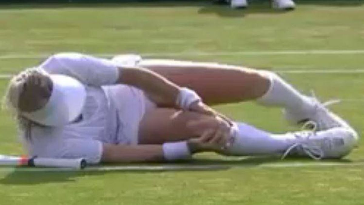"Ayudadme, por favor": gritos de dolor por la lesión más grave nunca vista en Wimbledon