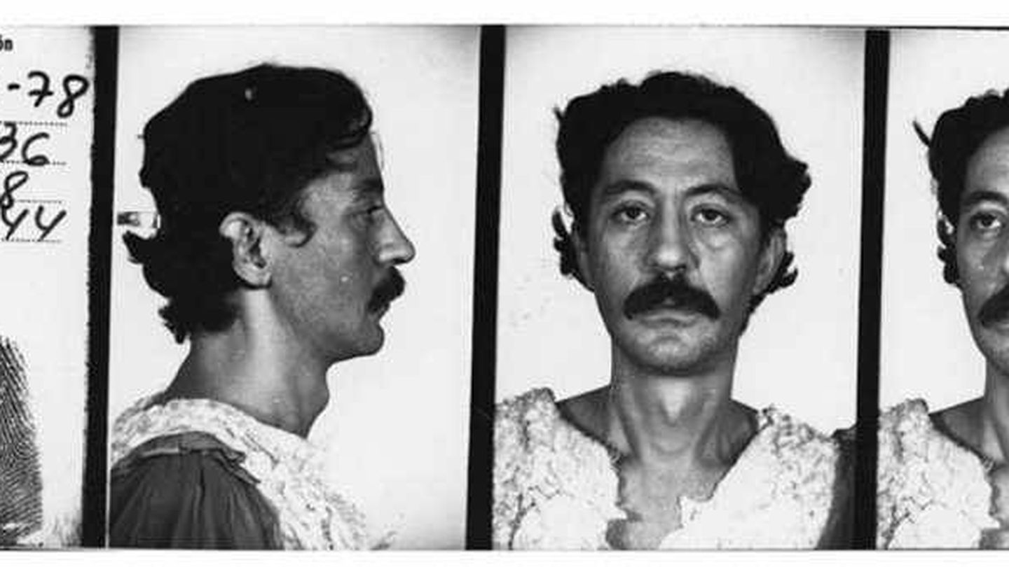 Ficha policial de Nazario en 1978