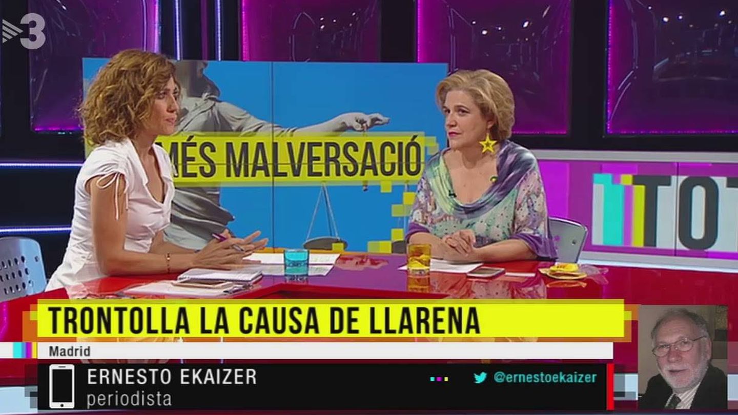 García Melero y Rahola, en 'Tot es mou'. (TV3).