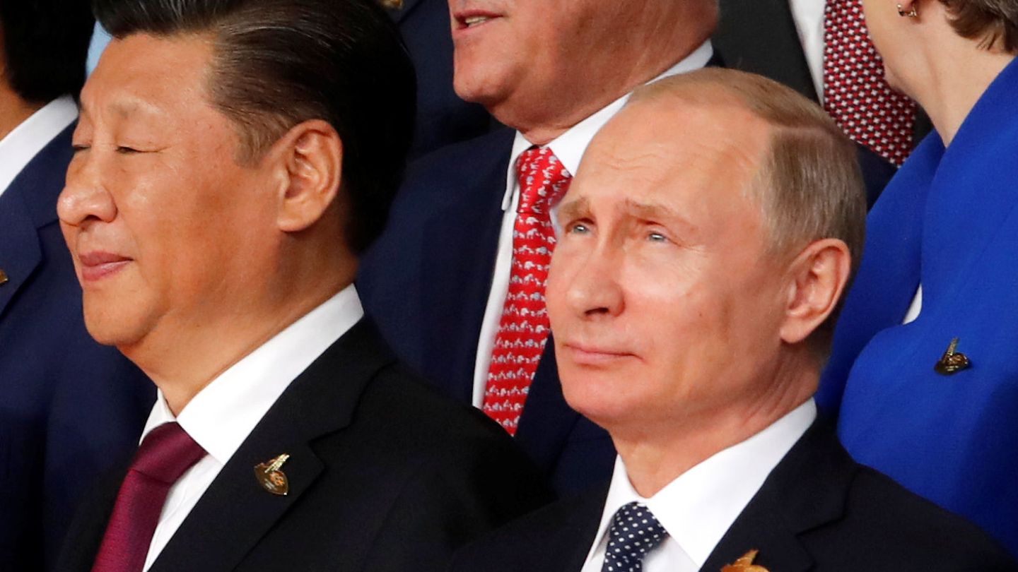 Los presidentes de China y Rusia, Xi Jinping y Vladimir Putin. (Reuters)