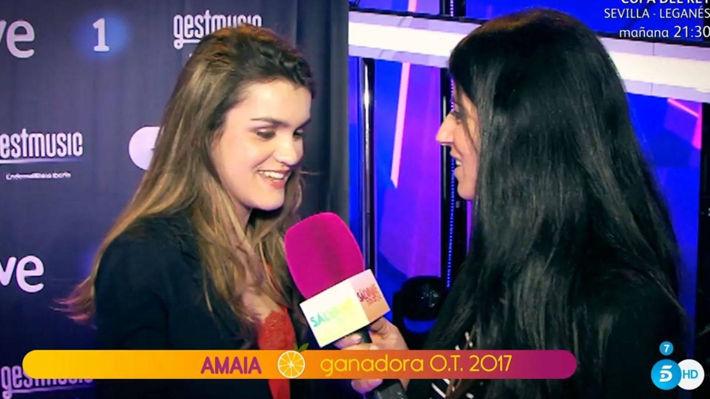 Laura Lago entrevista a Amaia, ganadora de 'OT'.
