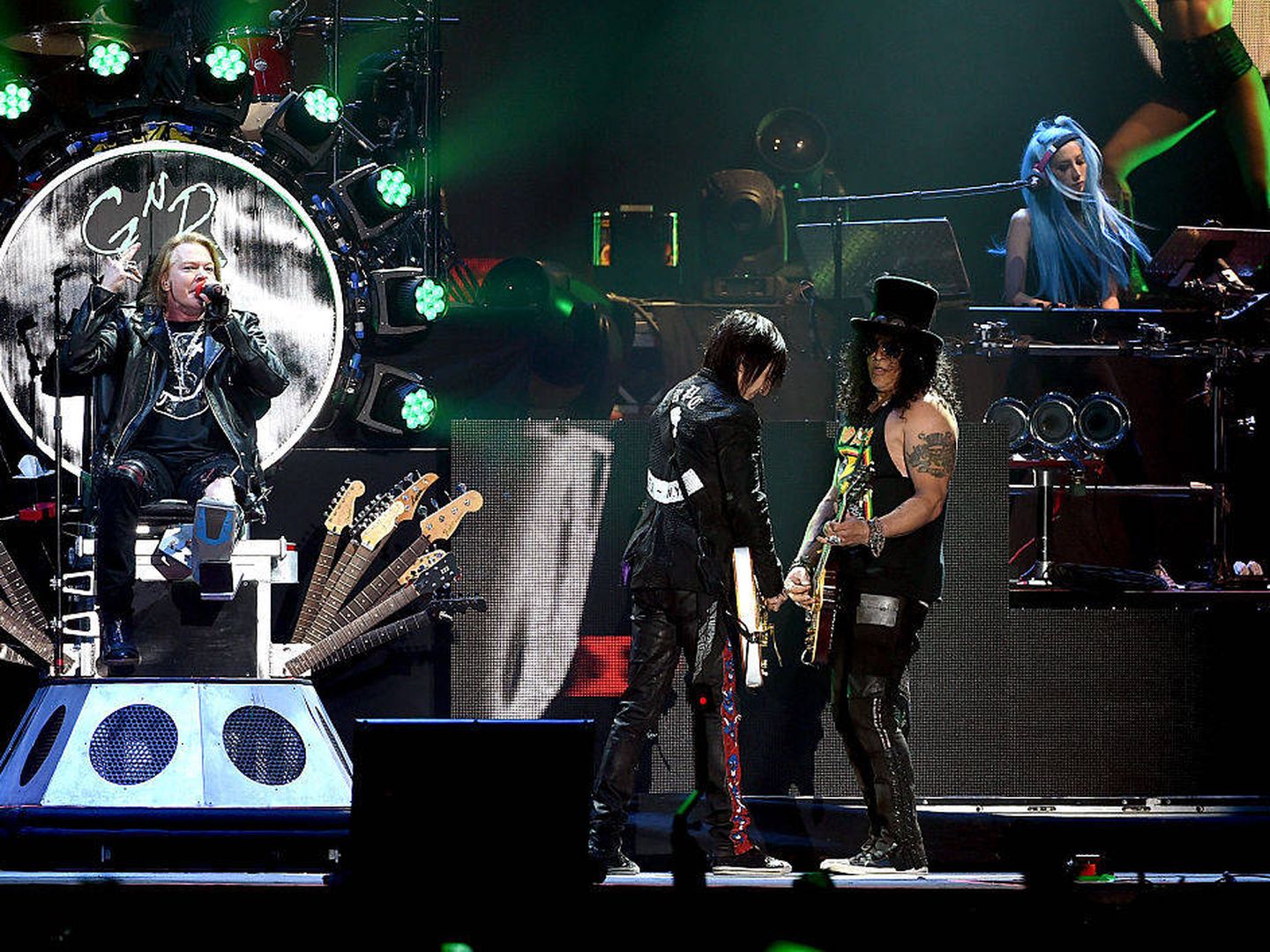 Actuación de Guns N' Roses  (Foto de Kevin Winter/Getty Images for Coachella).