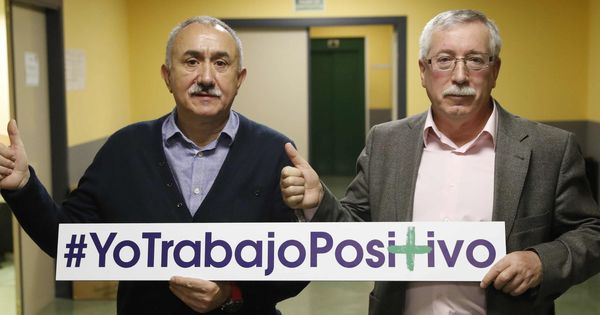 Foto: Los secretarios generales de UGT y CCOO, Pepe Álvarez (i) e Ignacio Fernández Toxo. (EFE)