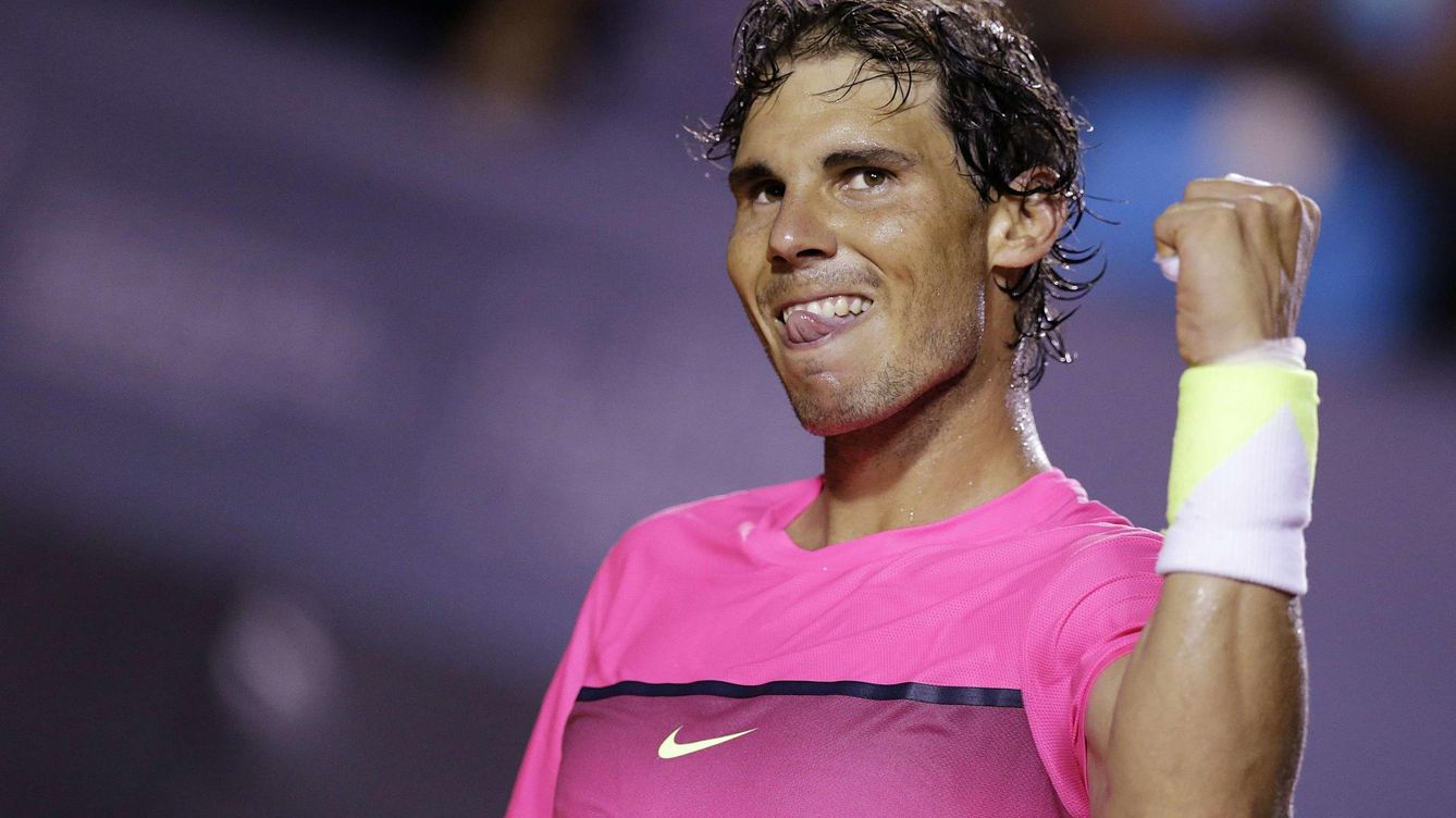 Foto: Rafa Nadal celebra la victoria en cuartos de final sobre Cuevas (Reuters).