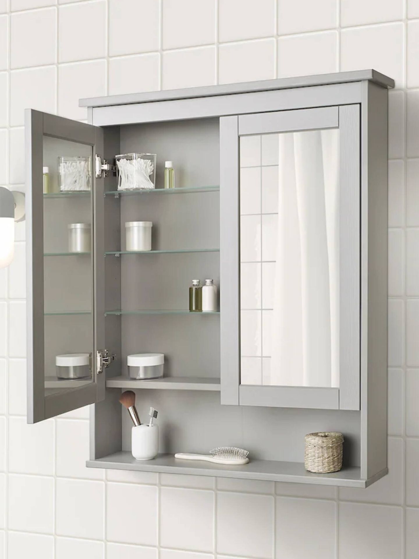 manzana Culpable tijeras 7 espejos de Ikea ideales para baños pequeños