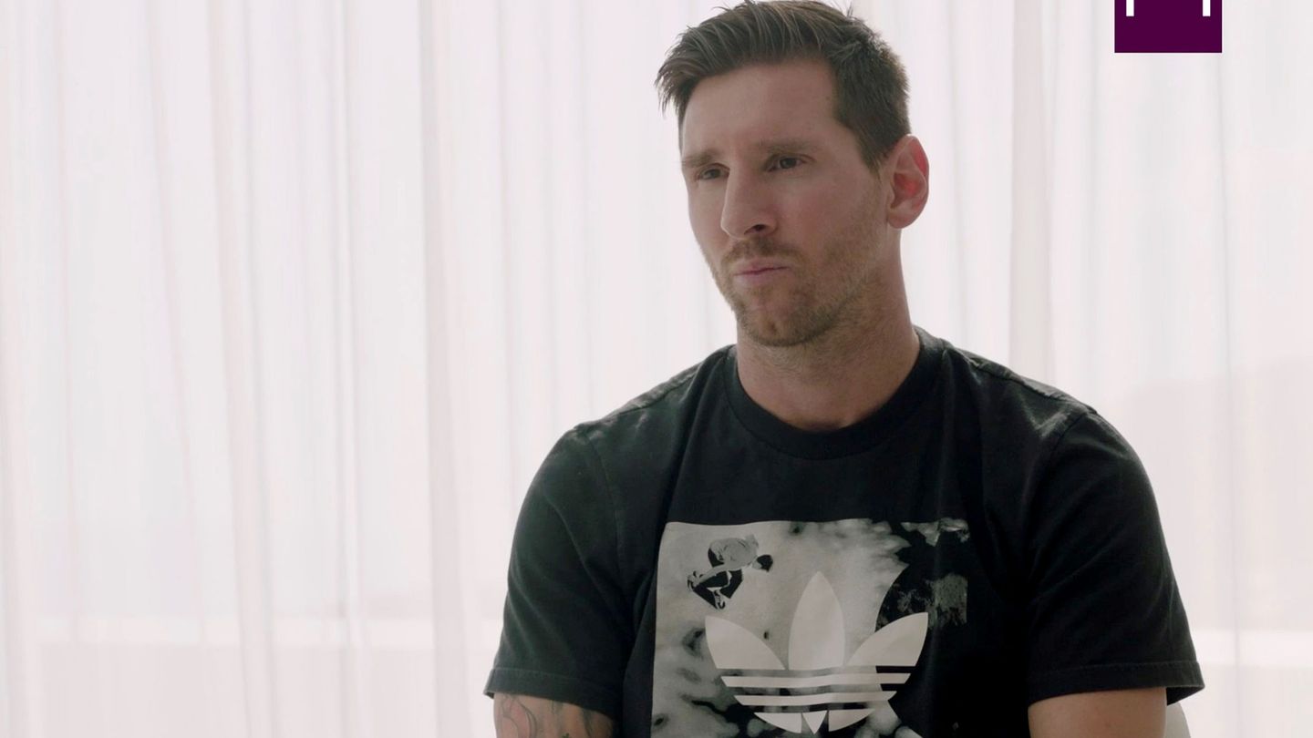Leo Messi durante la entrevista en Goal.com. (Reuters)