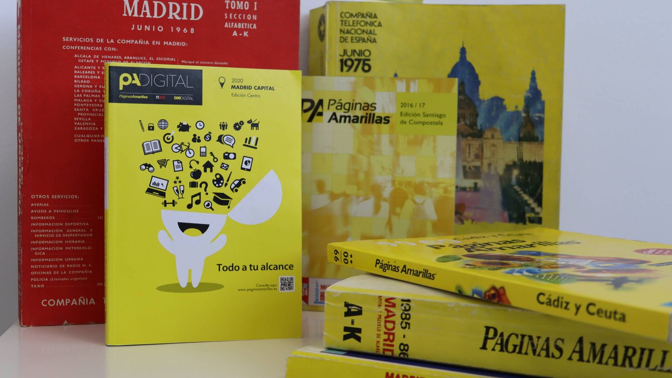 Foto: Diferentes ediciones de Páginas Amarillas.