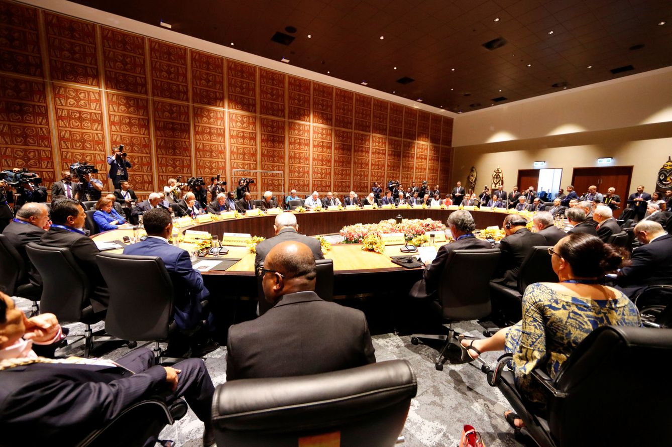 Cumbre de la APEC en Port Moresby, Papua-Nueva Guinea, el 17 de noviembre de 2018. (Reuters)