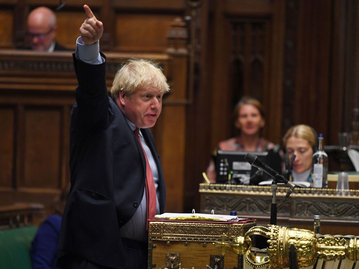 Foto: El primer ministro británico, Boris Johnson, en el Parlamento. (EFE)