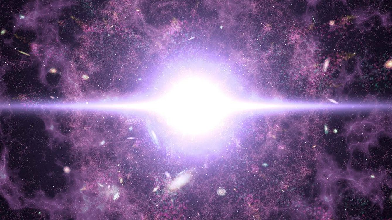 Foto: Interpretación artística del Big Bang, el universo primitivo y su expansión. (NASA - Goddard Space Flight Center/CI Lab)