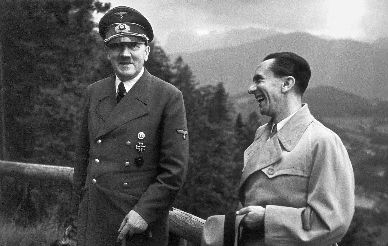 Hitler y Goebbels.