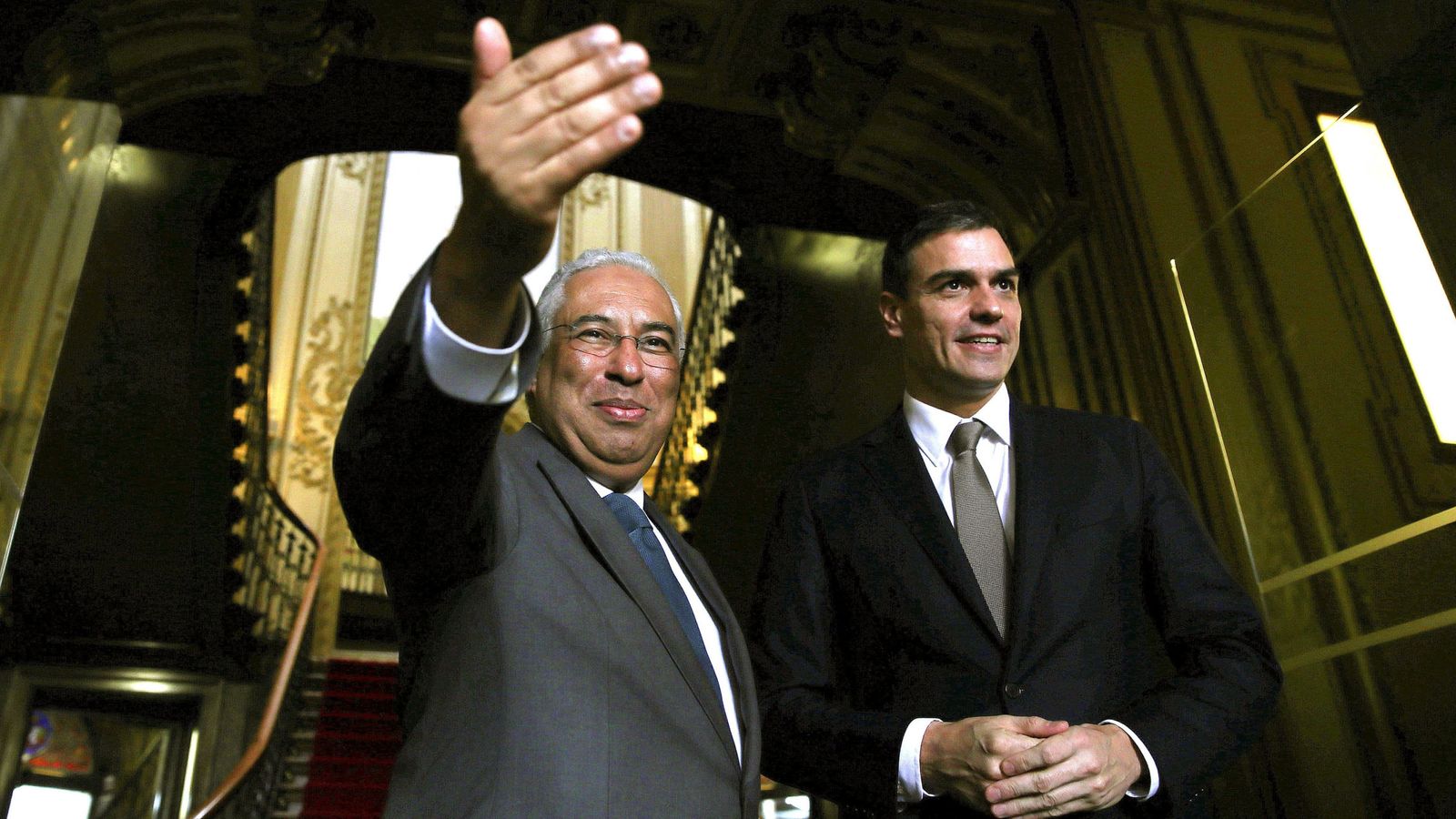 Foto: Reunión de Pedro Sánchez con el primer ministro luso, António Costa. (EFE)
