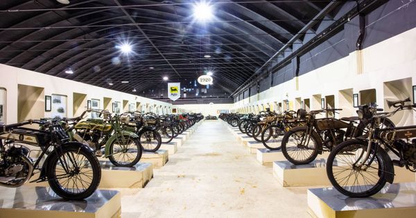 Foto: Parte de la colección Morbidelli, con más de 300 motocicletas de serie y de competición.  