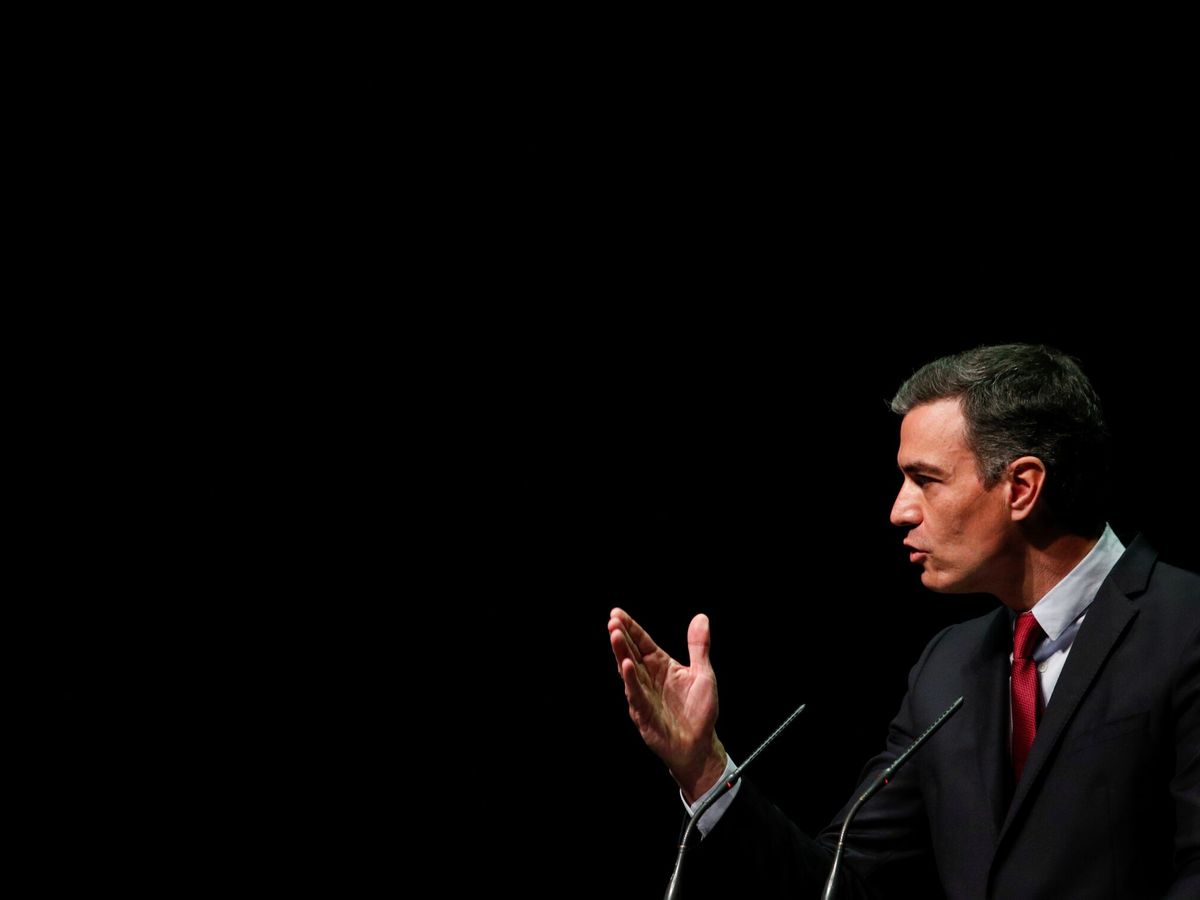 Foto: Sánchez, durante su discurso en el Liceu. (Reuters)