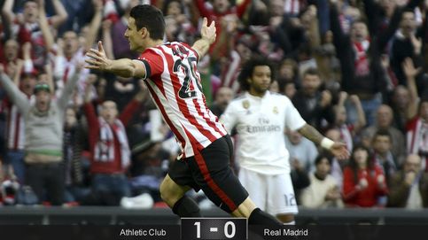 Aduriz y su Athletic castigan la mano floja del Madrid, que pone el liderato en bandeja al Barça