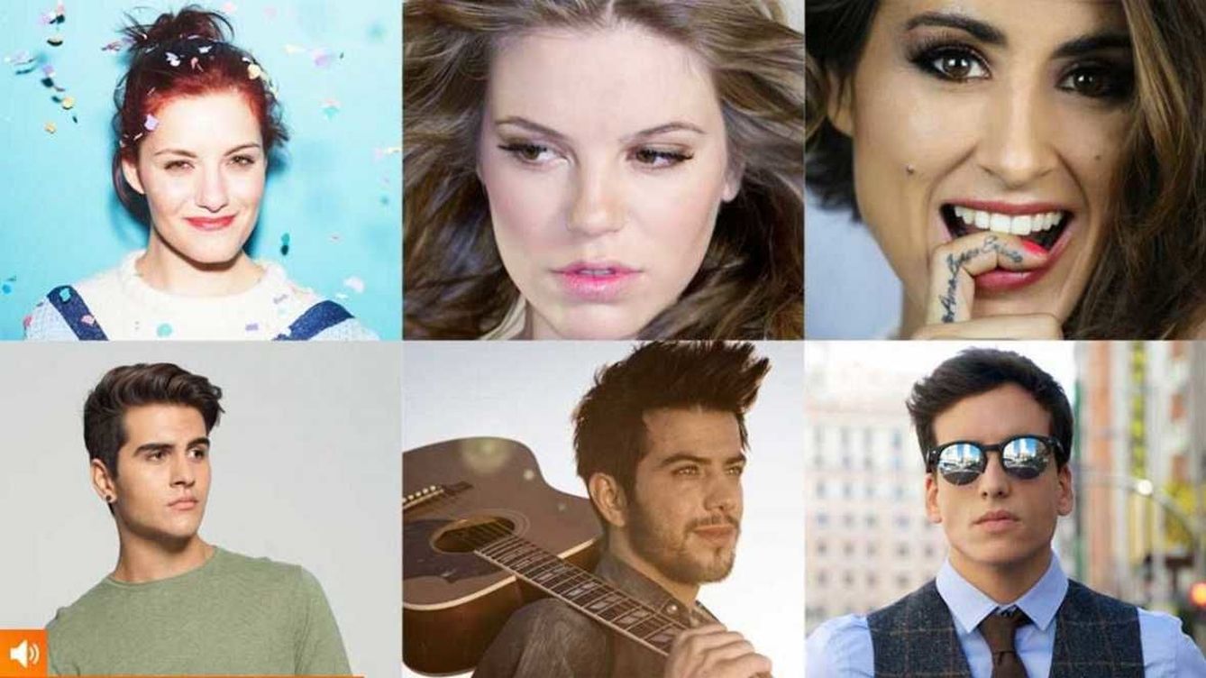 Foto: Los 6 aspirantes a representar a España en Eurovisión (RTVE)
