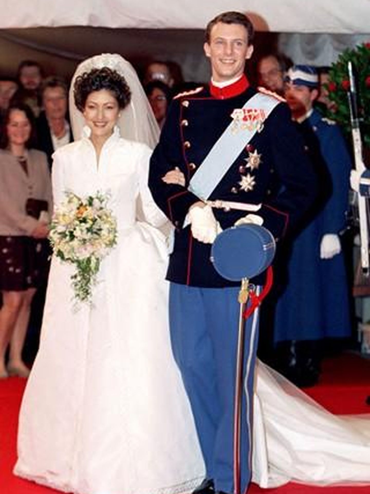 El príncipe Joaquín y Alexandra Manley, el día de su boda. (Archivo)