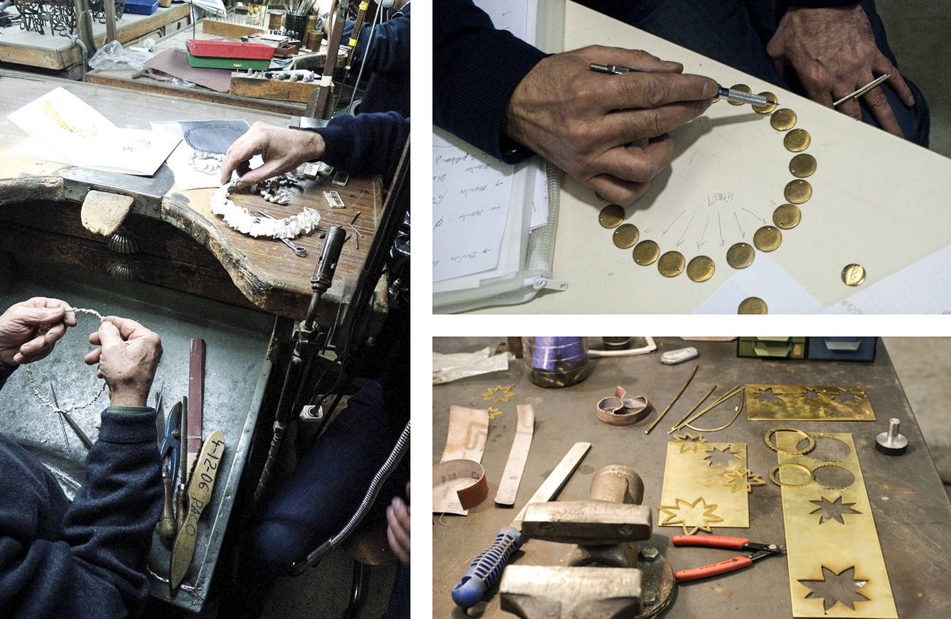 El método artesano para crear joyas es una de las principales señas de identidad de Burés. 