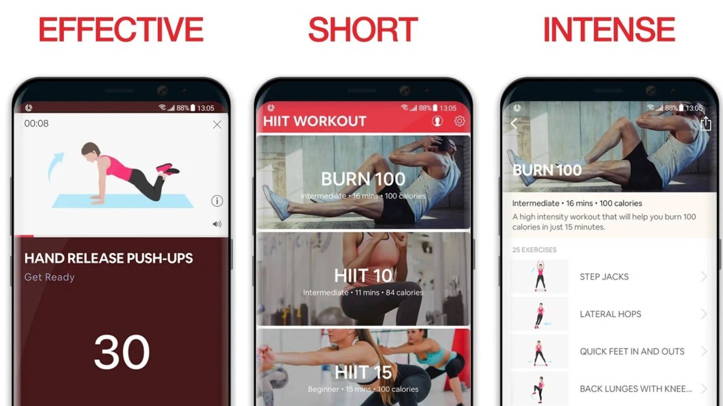 App para entrenar con ejercicios HIIT (Cortesía)