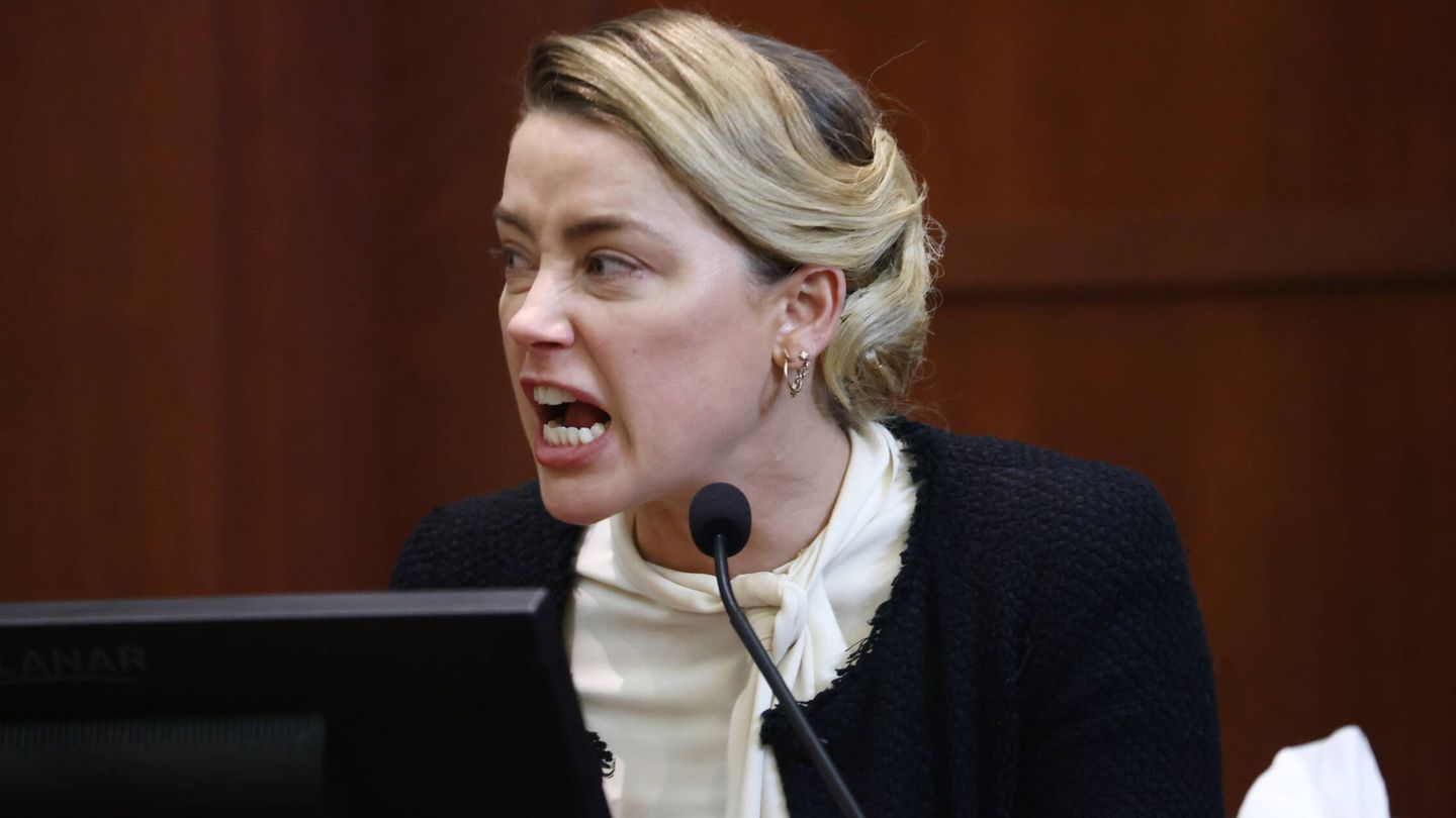 Amber Heard, en la última sesión del juicio. (EFE/Jim Lo Scalzo)