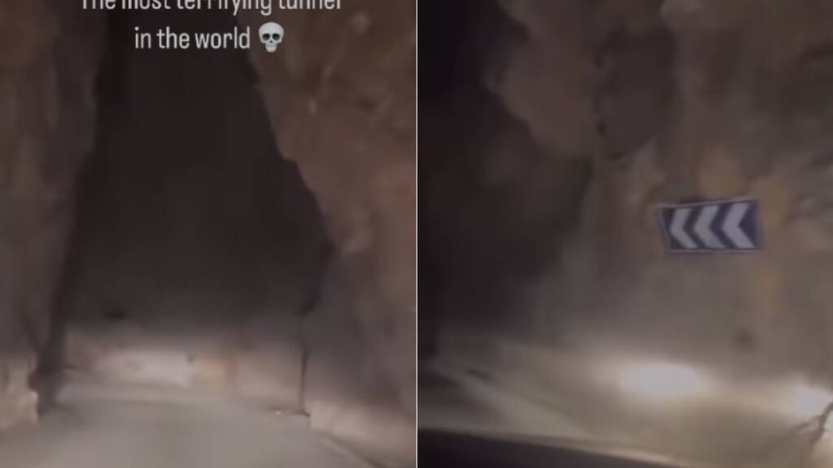 Un turista que viaja por España enseña el túnel que más miedo da: está dentro de una cueva
