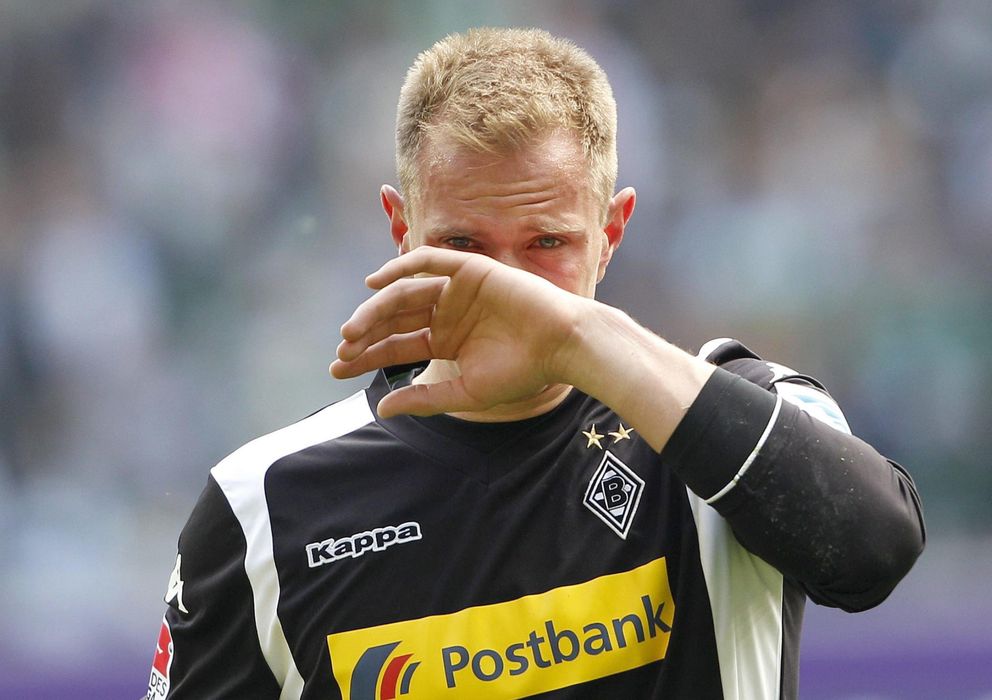 Foto: Ter Stegen, con lágrimas en los ojos tras su último partido con el Borussia Moenchengladbach.