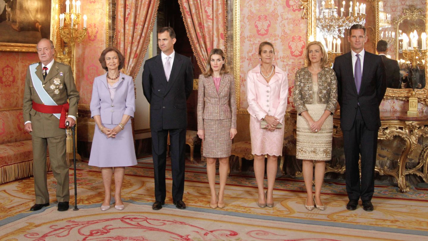  Una recepción de la familia real en 2011. (Getty)