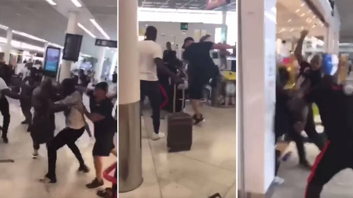 El vídeo de la brutal pelea entre raperos en el aeropuerto de Orly que dejó once detenidos