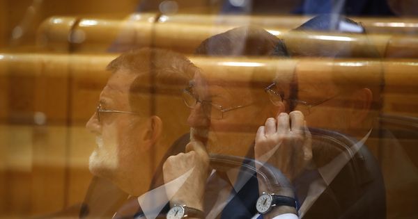 Foto: El presidente del Gobierno, Mariano Rajoy, durante la sesión de control al Gobierno en el Senado. (EFE)