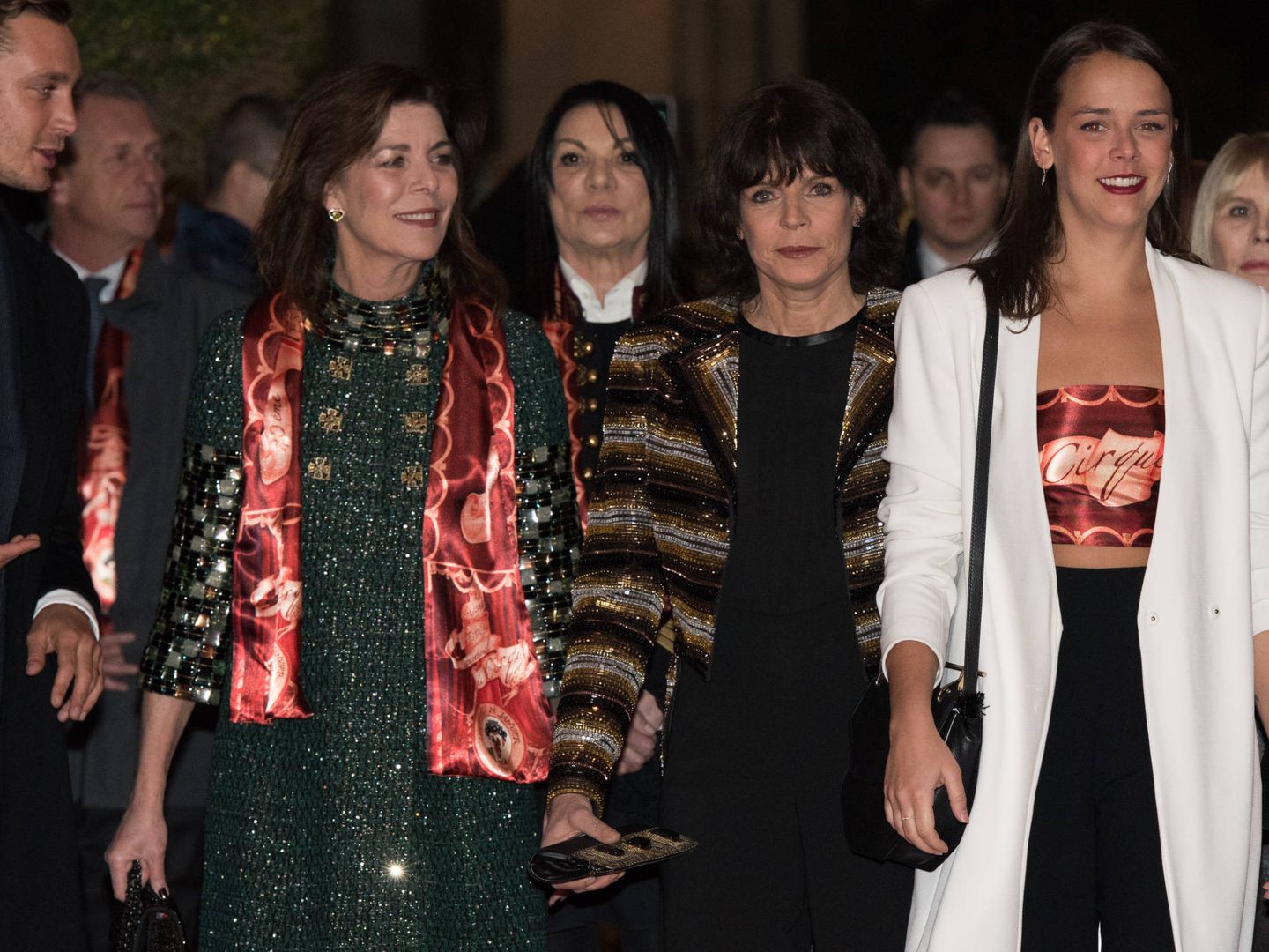 Pauline Ducruet, con Carolina y Estefanía de Mónaco en 2016. (Getty)