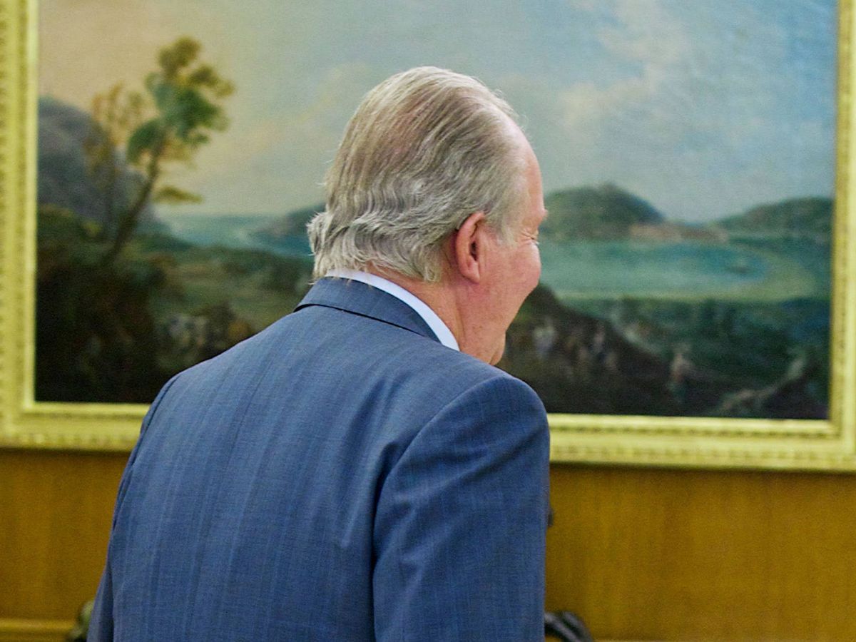 Foto: El rey Juan Carlos de espaldas. (EFE)