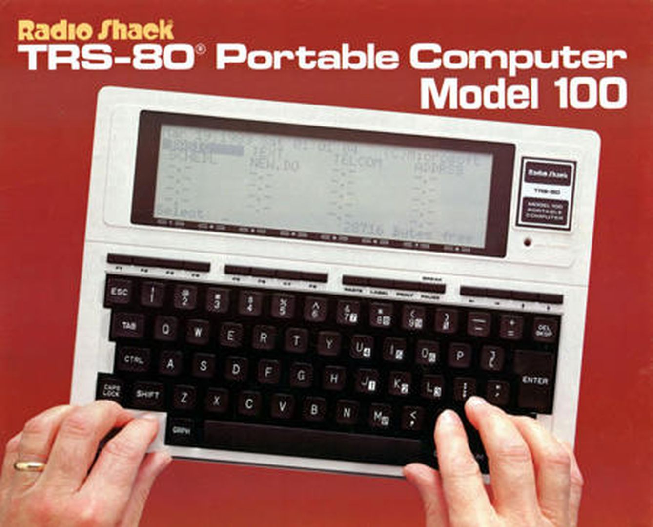 El portátil TRS-80 Model 100 se hizo muy popular