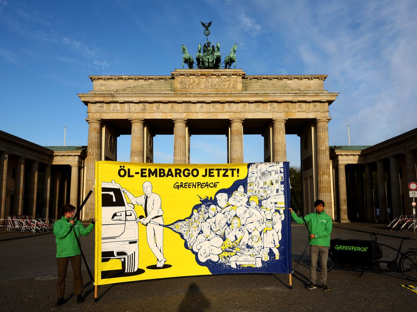 Protesta de Greenpeace en Alemania (Fuente: Reuters)