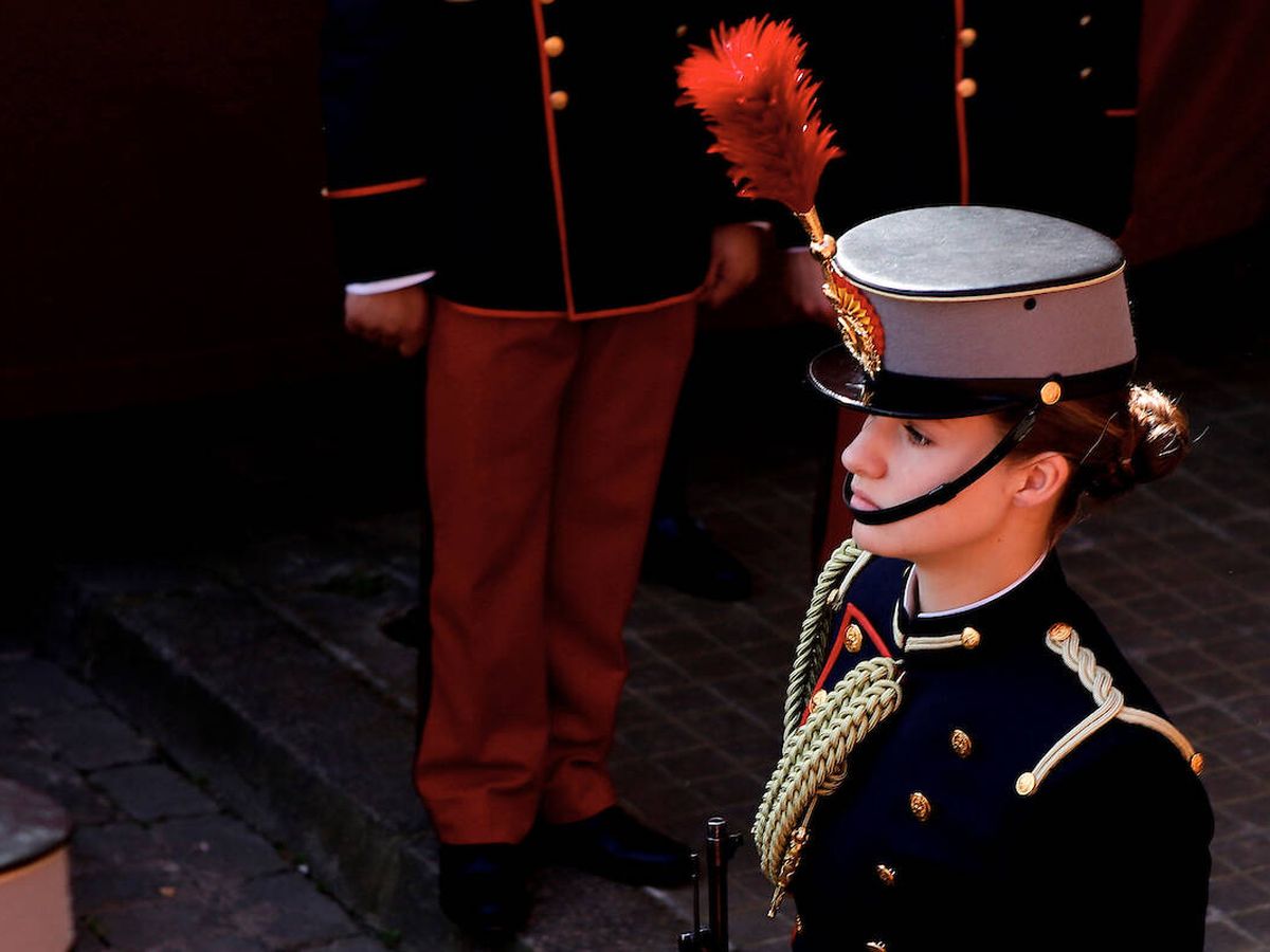 Foto: La princesa Leonor en la Academia Militar de Zaragoza. (LP)