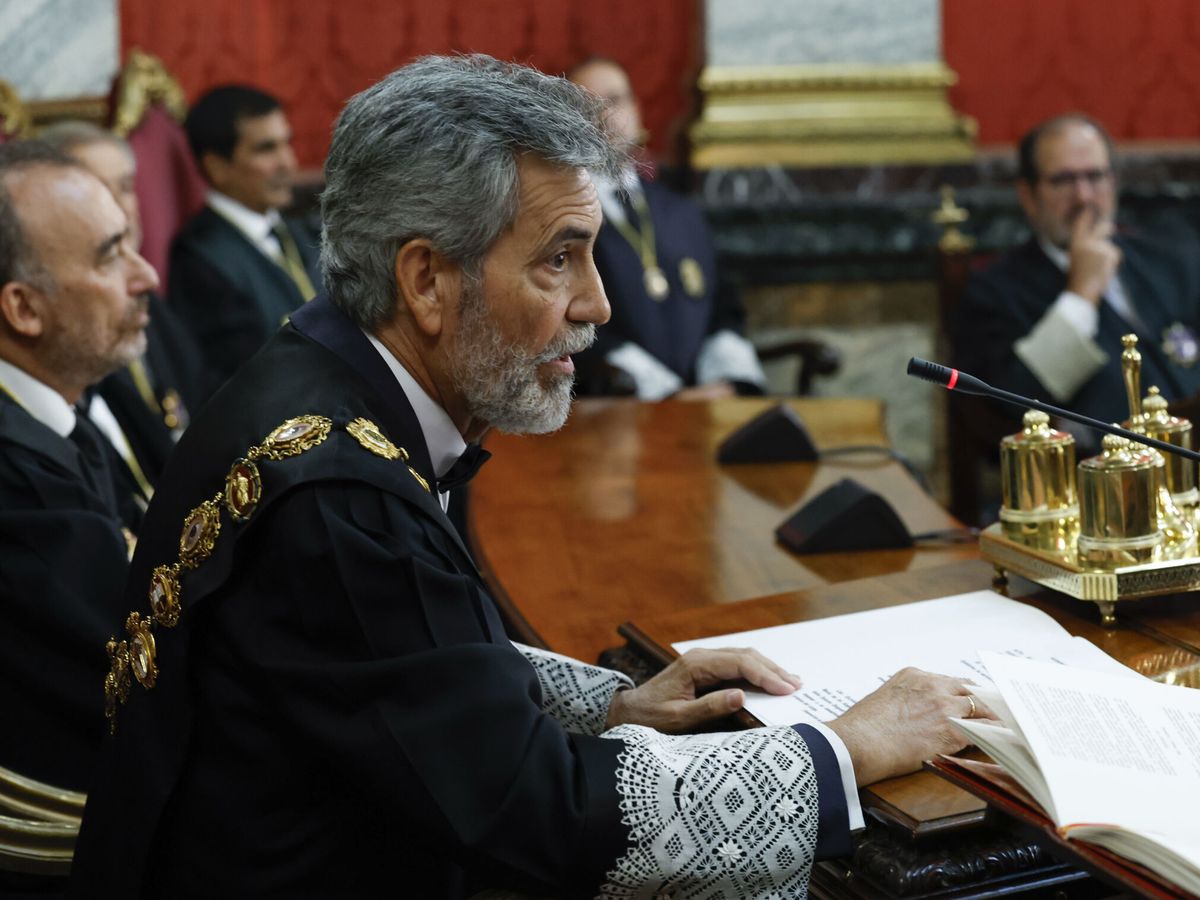 Foto: El presidente del Tribunal Supremo y del CGPJ, Carlos Lesmes. (EFE/Pool/J.J. Guillén)