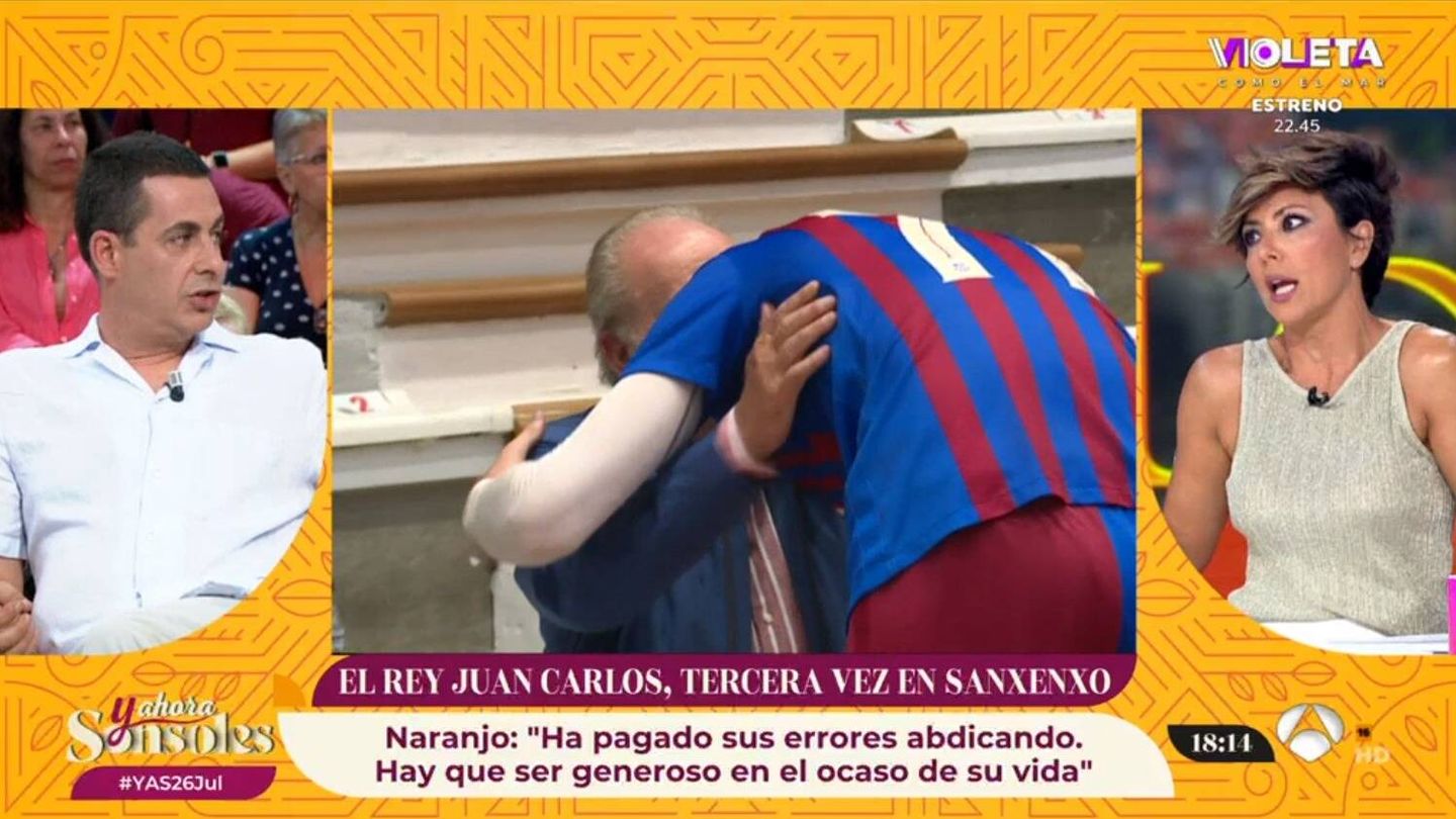 Antonio Naranjo y Sonsoles Ónega en 'Y ahora Sonsoles'. (Atresmedia)