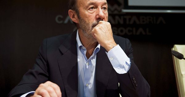 Foto: Alfredo Pérez Rubalcaba, el 27 de septiembre de 2014 en Santander. (EFE)